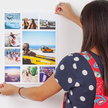 Personalised photo poster with multiple images