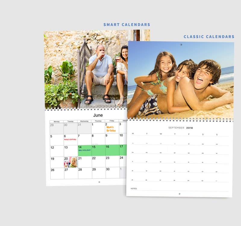 Custom Wall Calendars available in Classic or Smart styles